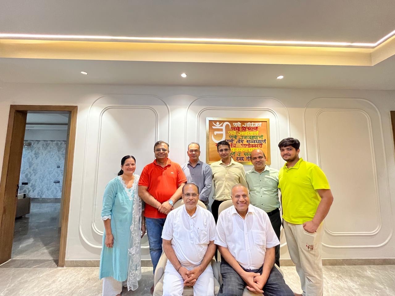 Sabha office bearers and community members connected with Terapanth Merapanth programme